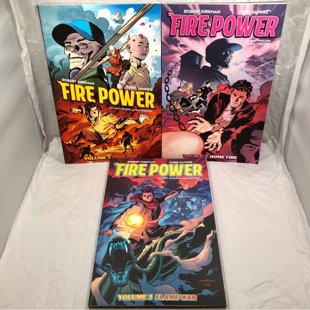FIRE POWER Set of 3 Books  Vol. 1 PRELUDE, Vol. 2 HOME FIRE and Vol. 3 FLAME WAR